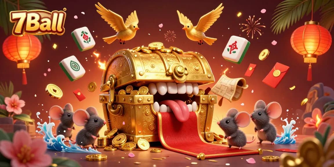 Experience thrilling games at 7Ball with vibrant casino illustrations showcasing exciting jackpots and immersive gameplay.