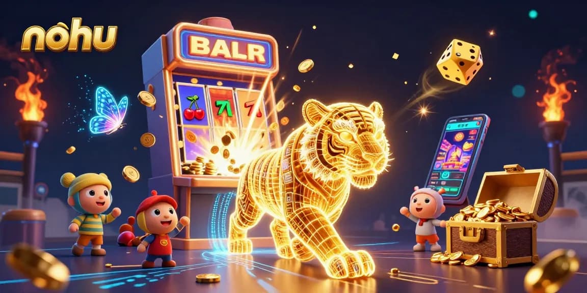 Experience nohu's vibrant 3D casino universe filled with enchanting characters and exciting gaming elements.