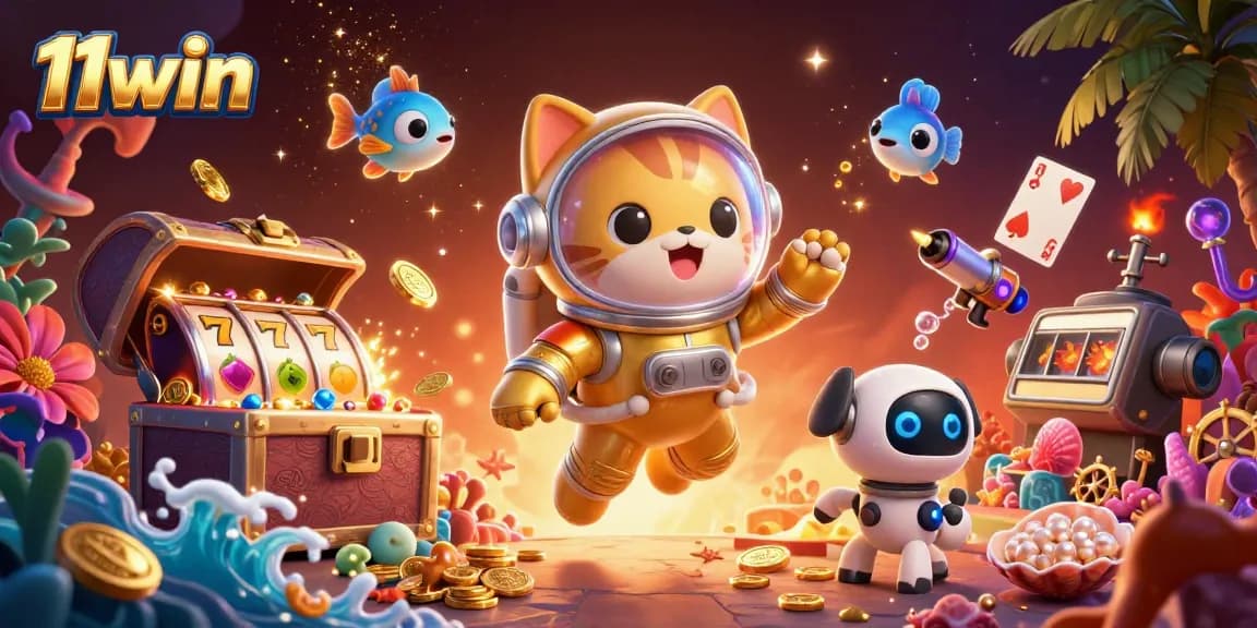 Engage in gaming excitement at 11win with immersive underwater adventure illustrations.