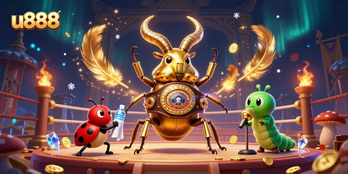 Experience exciting action and gaming at u888 with thrilling characters in a vibrant casino showdown.