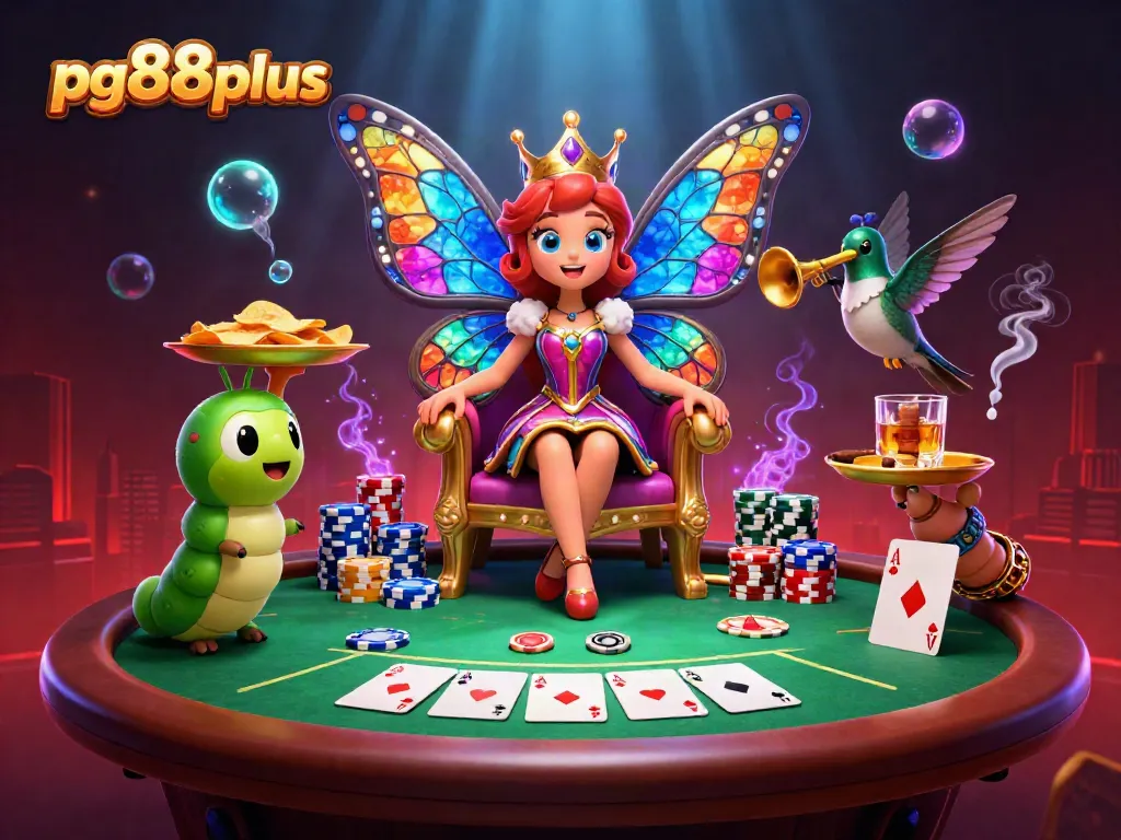 Experience winning poker moments at pg88plus with a vibrant 3D casino scene.